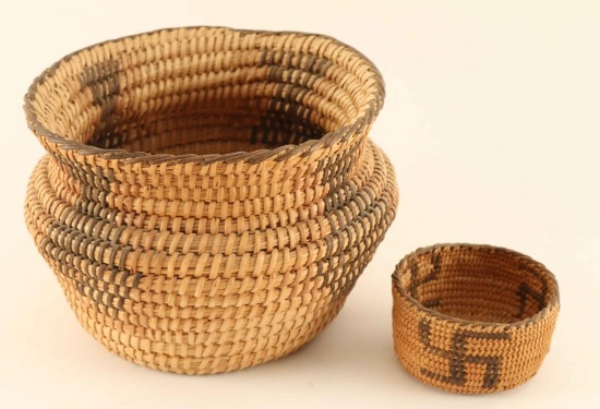 Lot of two Pima Baskets