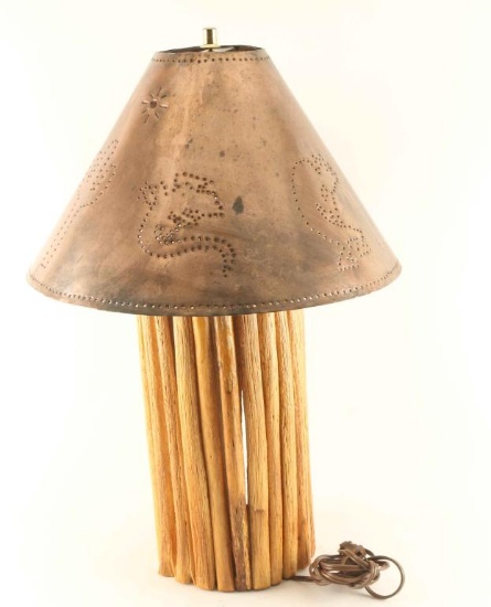 Saguaro Lamp with Copper Shade
