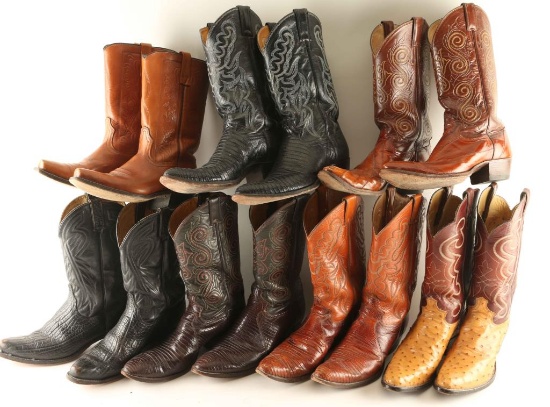 Seven Pairs of Cowboy Boots