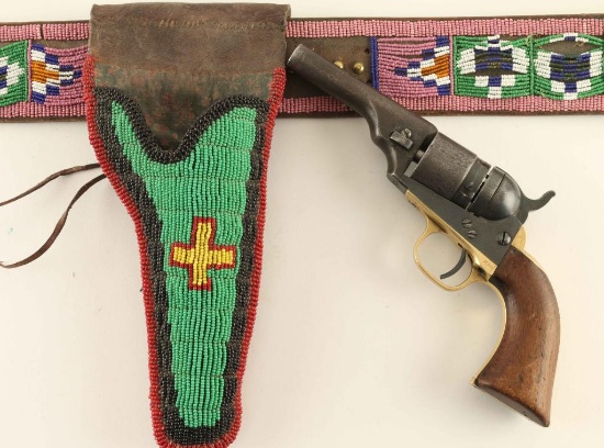 Sioux Beaded Gun Rig & Colt