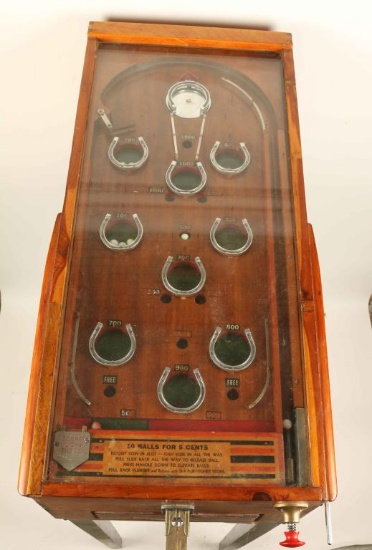Antique Horseshoe Pinball Game