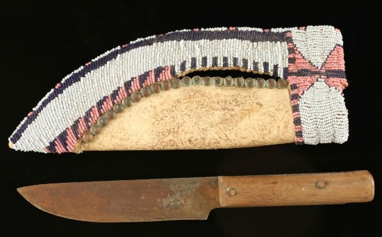Plains Indian Knife and Sheath