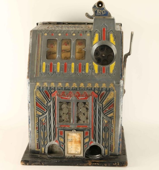 Antique Comet 5 Cent Slot Machine