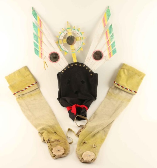 Apache Gan Mask and Moccasins