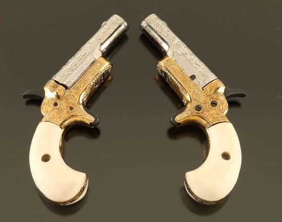 *Philip Quigley Engraved Colt Derringer Set