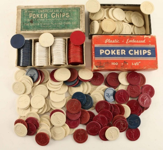 Lot of Vintage Poker chips