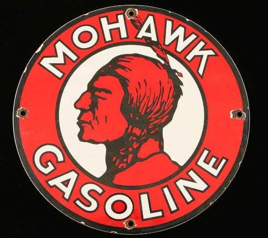 Antique Mohawk Gasoline Porcelain