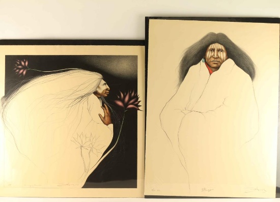 Lot of 2 Lithographs by Frank Howell