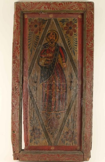 Mexican Wood Panel with Icon