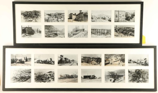 Collection of Framed Black & White Mining Photos