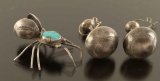 Navajo Earrings and Pin