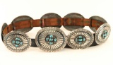 Lone Mountain Turquoise Concho Belt
