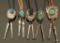 Lot of 5 Sterling & Stone Bolo Ties