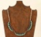 Vintage Navajo Made Turquoise & Silver Necklace