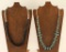 Lot of 2 Native American Beaded Necklaces