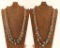 Lot of 2 Two Strand Navajo Necklaces
