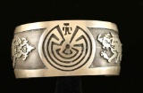 Man in the Maze Sterling Silver Cuff