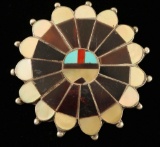 Zuni Sunface Pin/Pendant