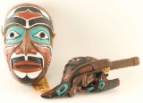 Inca Mask and Rattle