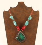 Turquoise & Sterling Silver Necklace