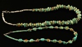 Lot of 2 Turquoise Stone Necklaces