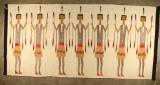 Navajo 7 Figure Yei Textile Weaving
