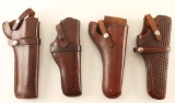 Lot of 4 Large Revolver Holsters