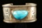 Turquoise & Sterling Child's Cuff