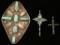Lot of 3 Cross Pendants