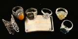 Lot of Sterling Silver Rings