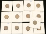 Lot of 13 Indian Head Pennies