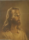 Framed Lithograph of Jesus