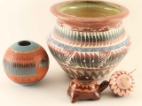 Navajo Incised Carved pots