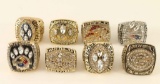 Lot of 8 Faux Championship Rings