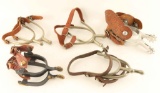 Lot of 5 Pairs of Spurs