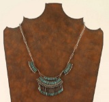 Sterling & Turquoise Zuni Necklace