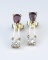 Exceptionally Fine Burmese Ruby & Diamond Earrings
