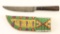Sioux Beaded Scabbard & Knife