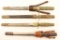 Lot of 4 Japanese Military Dirks