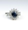Alluring Blue Sapphire & Diamond Ring