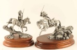 Lot of 2 Chilmark Pewter Sculptures