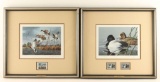 Two Limited Edition Waterfowl Prints with Stamps