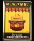 Repro Smokey the Bear Advertising Sign
