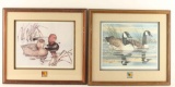 ot of 2 Fine Art Waterfowl Prints with Pins
