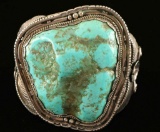 Large Vintage Navajo Turquoise Cuff