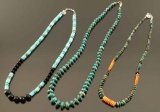 Lot of 3 Navajo Beaded Necklaces