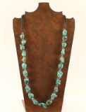 Turquoise Magnesite Nugget Necklace