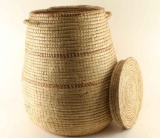 Large Papago Basket with Lid