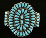 Navajo Turquoise Cluster Bracelet