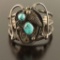 Vintage Old Pawn Navajo Natural Turquoise & Silver